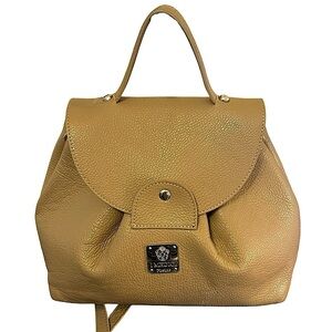 I Medici Firenze Convertible Bag Backpack Satchel Shoulder Crossbody Bag Tan